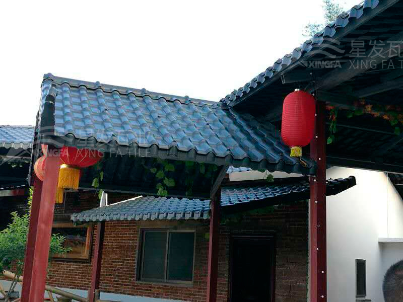 園林建筑搭建樹脂瓦涼亭，將景觀與藝術融合，別具一格！